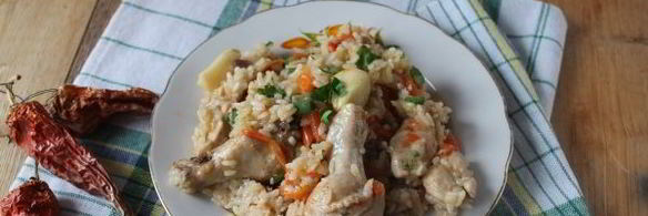 узбекский плов с курицей