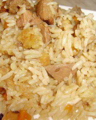 Узбекский праздничный плов