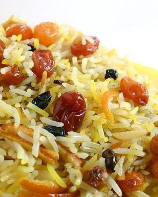 Вегетарианский плов с сухофруктами