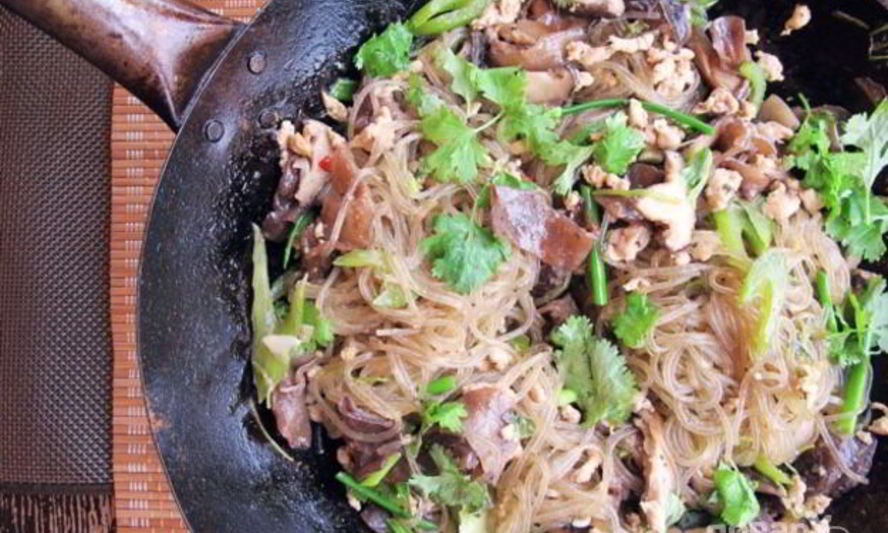 Рецепт прозрачной лапши с курицей