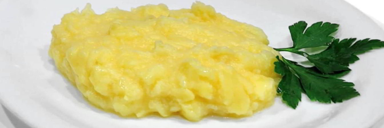 Пюре картофельное с яйцом без молока