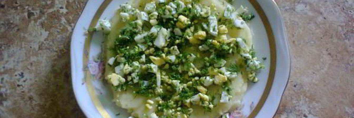 Пюре картофельное с яйцом