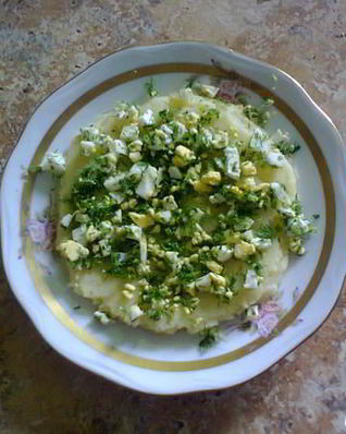 Пюре картофельное с яйцом