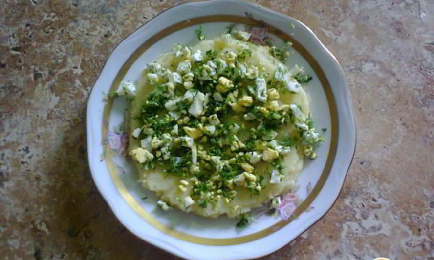 Рецепт пюре картофельного с яйцом