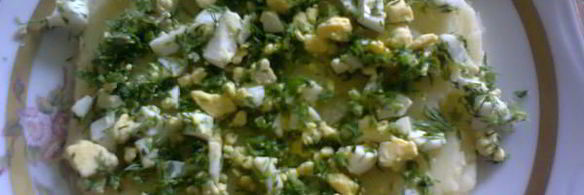 пюре картофельное с яйцом