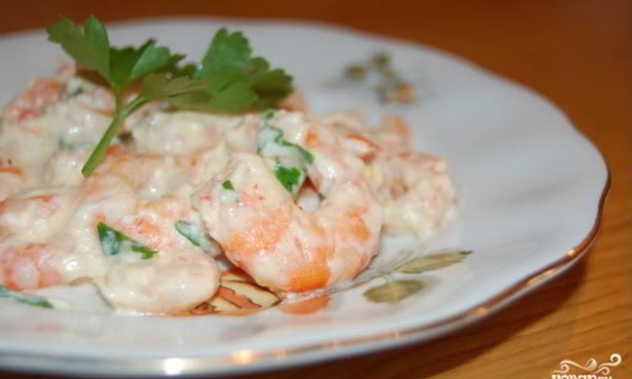 Рецепт фрикасе из креветок в мультиварке