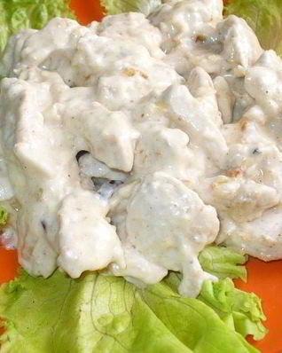 Фрикасе из курицы с сыром