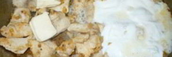 фрикасе из курицы с сыром