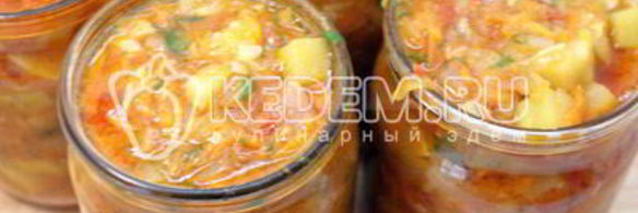 кабачковое рагу на зиму