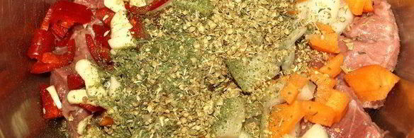 казаречче с рагу из говядины