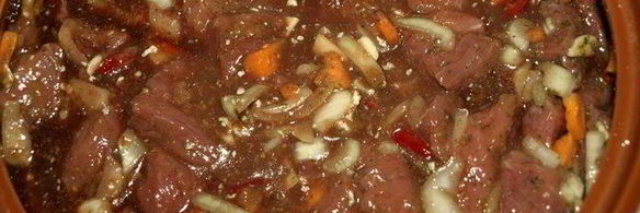 казаречче с рагу из говядины