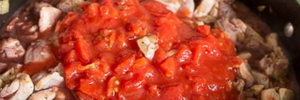 куриное рагу с фасолью