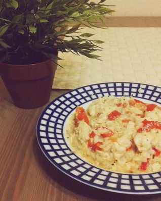 Куриное рагу с овощами и рисом