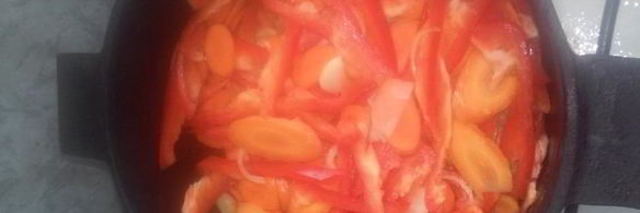 летнее рагу с курицей