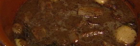 мясное рагу с чечевицей и шалотом