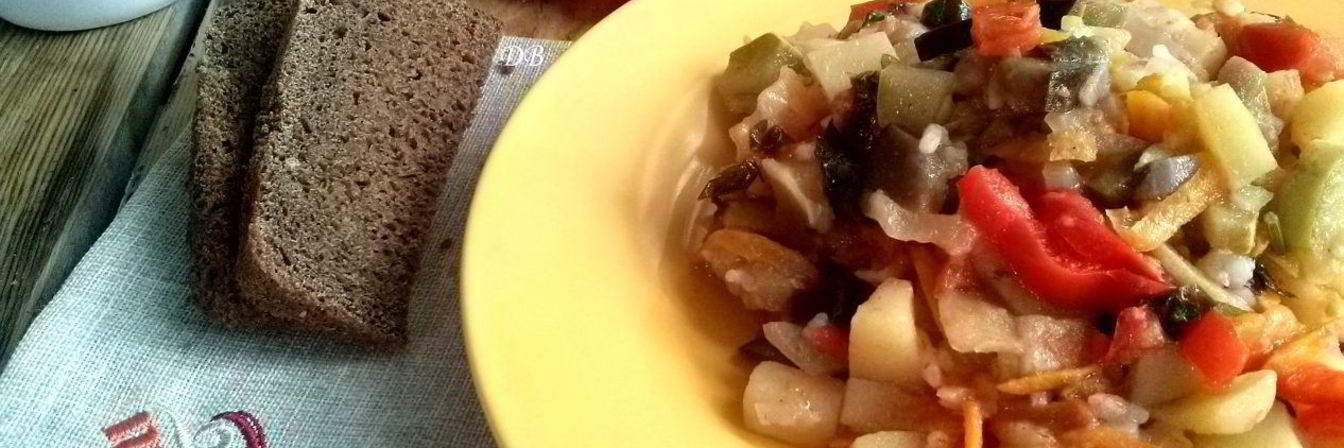 Овощное рагу с баклажанами и кабачками