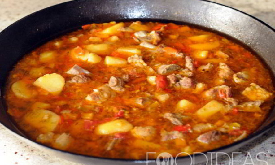 Рецепт овощного рагу с баклажанами, картошкой и мясом
