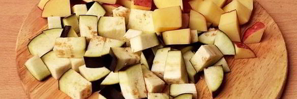 овощное рагу с фаршем и кабачками