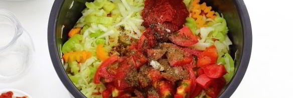 овощное рагу с кабачками и капустой в мультиварке