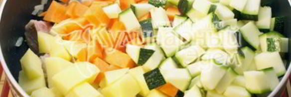 овощное рагу с кабачками цукини