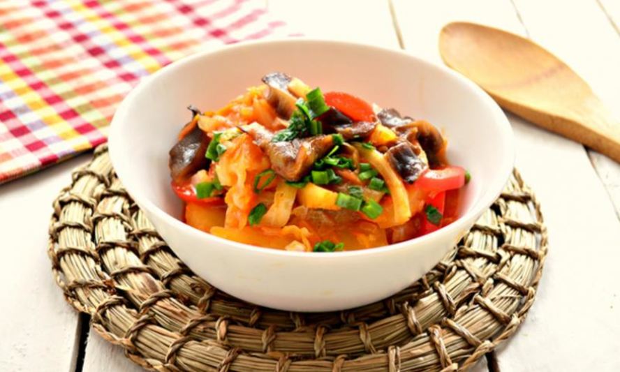 Рецепт овощного рагу с картофелем и грибами