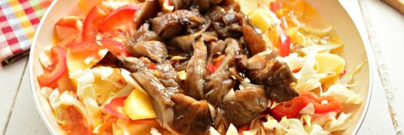 овощное рагу с картофелем и грибами