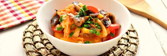 овощное рагу с картофелем и грибами