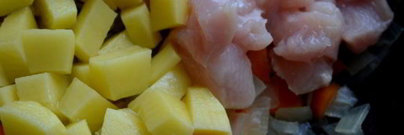 овощное рагу с куриным филе