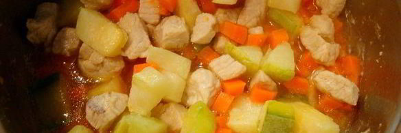 овощное рагу с курицей