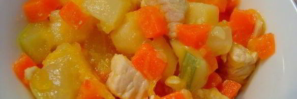 овощное рагу с курицей