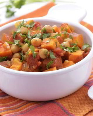 Овощное рагу с нутом