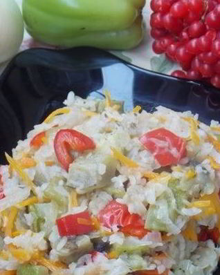 Овощное рагу с рисом