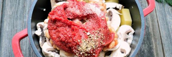 овощное рагу с шампиньонами