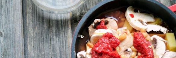 овощное рагу с шампиньонами