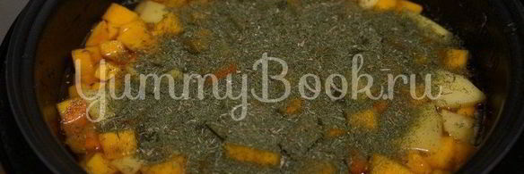 овощное рагу с тыквой в мультиварке