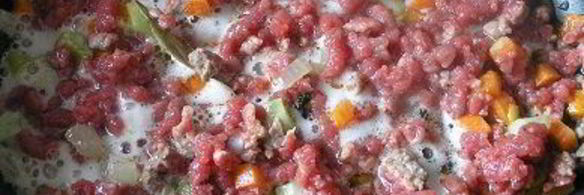 паста торкио с рагу из ягненка и сладким перцем