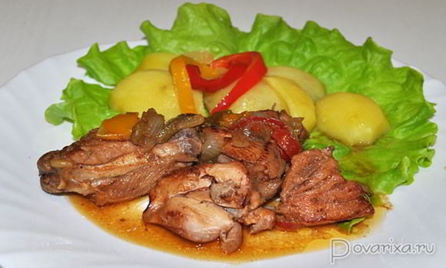 Рецепт пикантного рагу из курицы