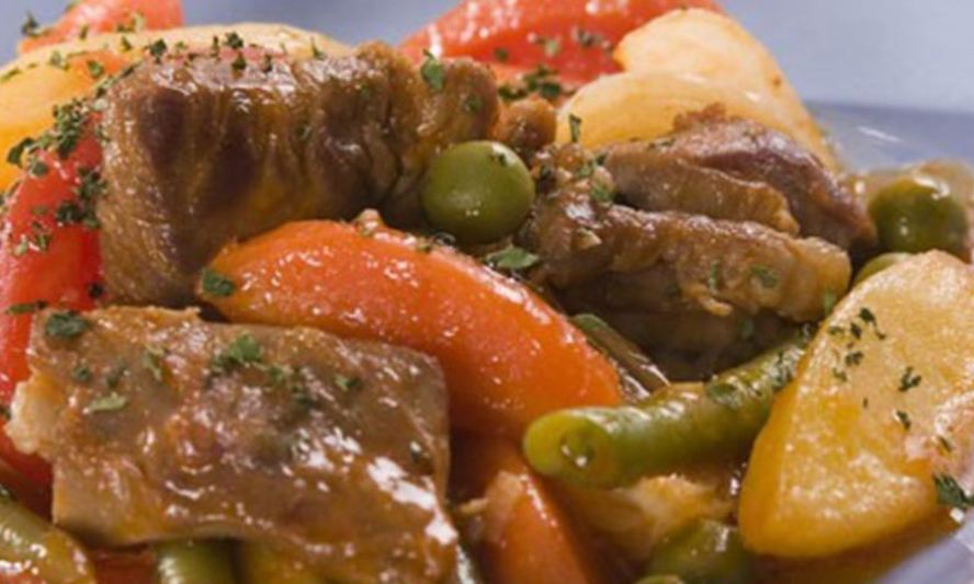 Рецепт рагу из баранины и стручковой фасоли