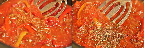 рагу из баранины с болгарским перцем и томатами