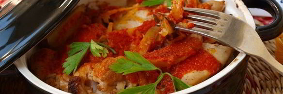 рагу из духовки с курицей и овощами