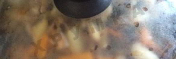 рагу из фасоли с грибами