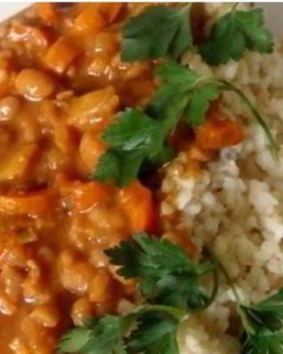 Рагу из фасоли с овощами