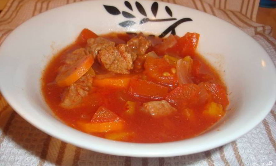 Рецепт рагу из говядины в мультиварке