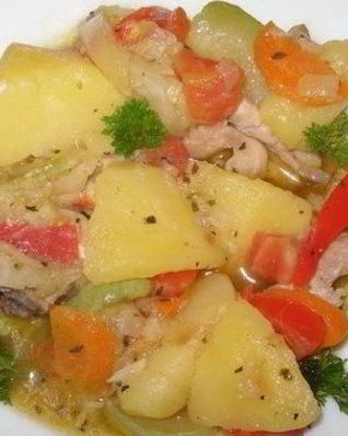 Рагу из индейки с картофелем
