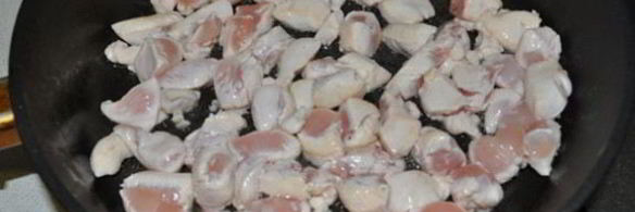 рагу из курицы с фасолью и грибами