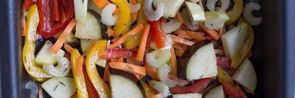 рагу из печеных овощей с пряным кускусом