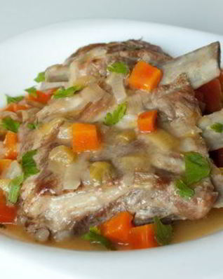 Рагу из свиных ребрышек