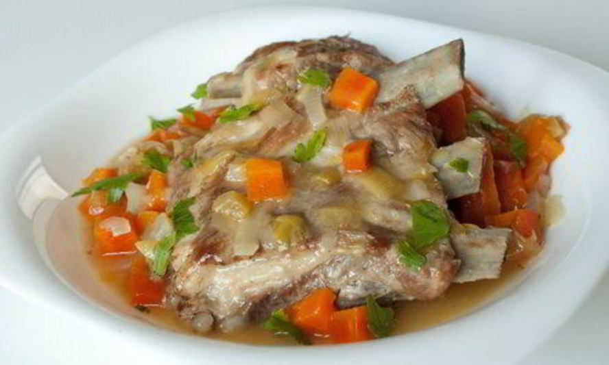 Рецепт рагу из свиных ребрышек