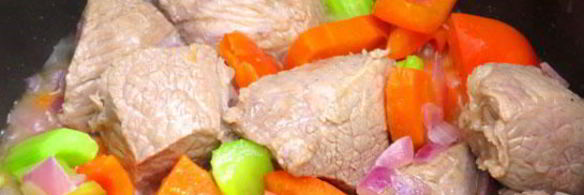 рагу из телятины с овощами в мультиварке