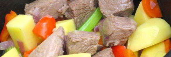 рагу из телятины с овощами в мультиварке